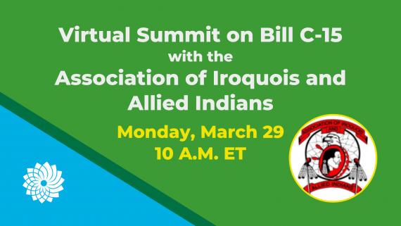 Virtual Summit on Bill C-15 poster