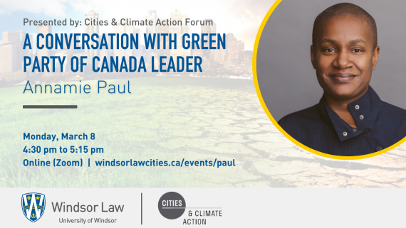 Windsor Law Cities and Climate Action Forum event