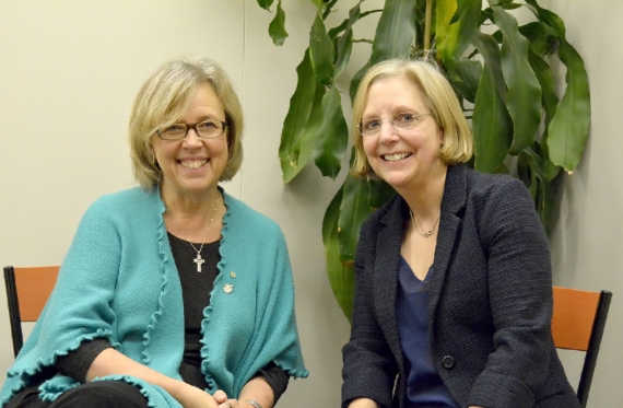 Elizabeth May and Deborah Coyne